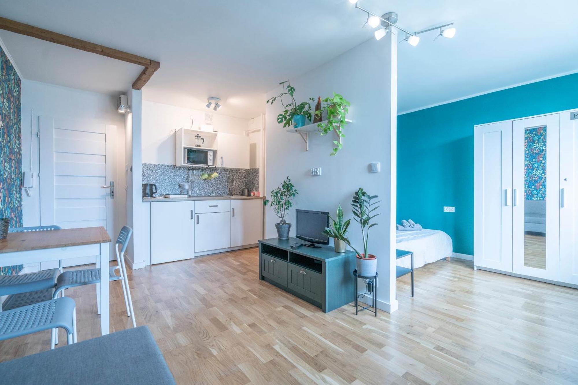 Green Studio In The City Center Of Wrocław Exterior foto
